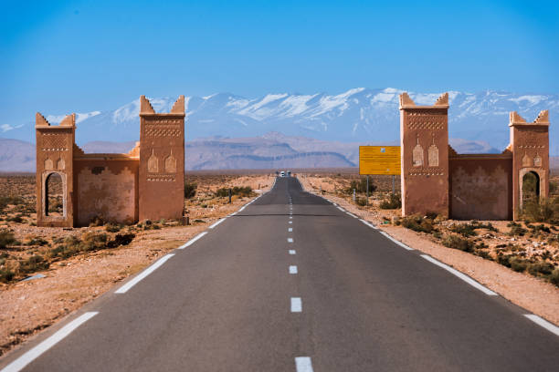 Atlas Gate On The Road In The Maroccan Desert